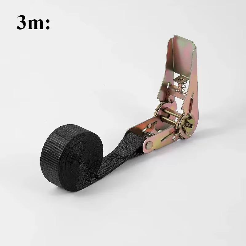 Cargo Strap Ratchet Tensioner Freight Car Fixed Tightener Tighten Rope For Luggage Goods Transportation Outdoor Camping 1m/3m/5m