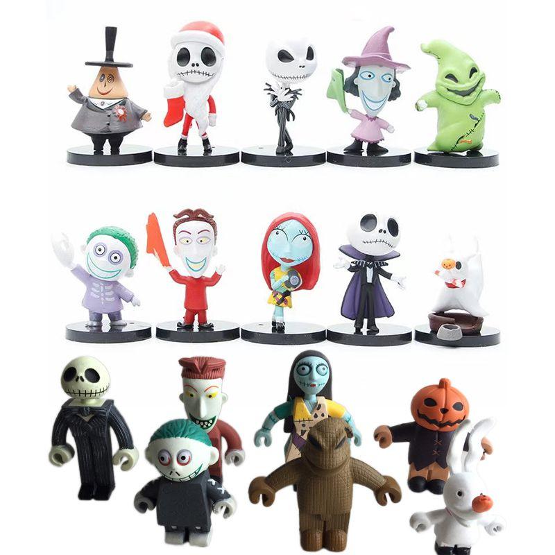 Delightful Jack Skellington Figure Set Featuring Nightmare Before Christmas Character Dolls For Kids And Collectors