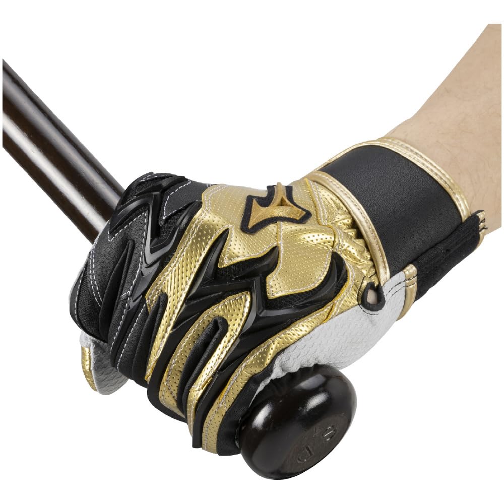 MIZUNO Direct Store Exclusive Mizuno Baseball Silicon Power Arc DI Both 1EJEA831 27cm Batting (Mizuno) [Mizuno / Pro] [For Hands] Gold/Black/Black