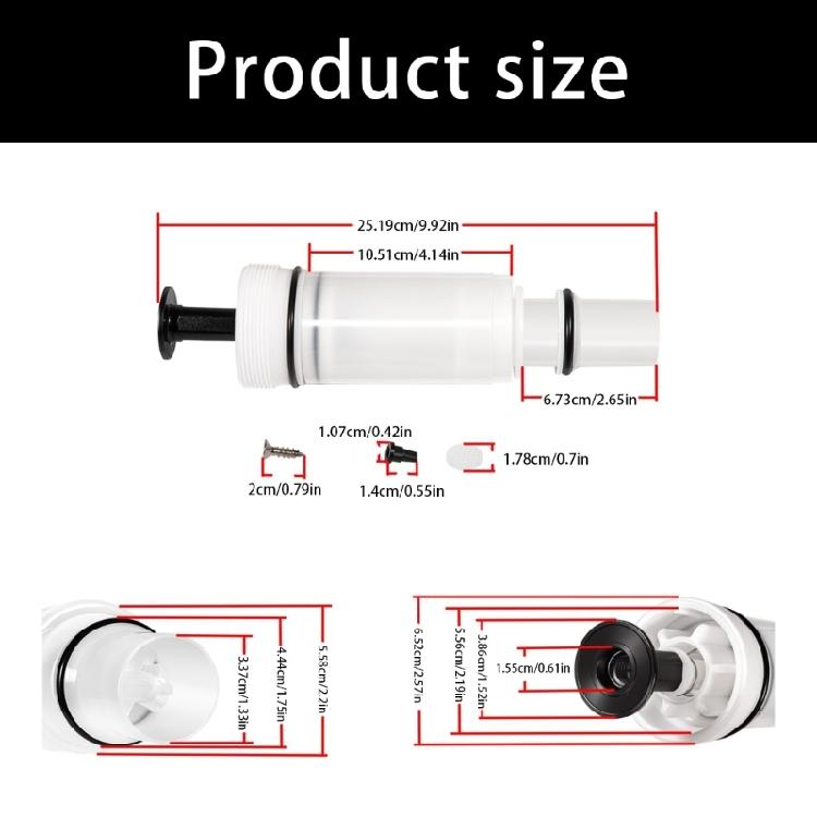 Pressure Assist Tank Flushmate Cartridge C-100500-K Plastic Flush Valves Cartridge Replacement For Toilet Maintenance