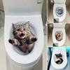 3D Cat Dog Wall Sticker PVC Toilet Seat Decals Funny Toilet Stickers  Home Decoration