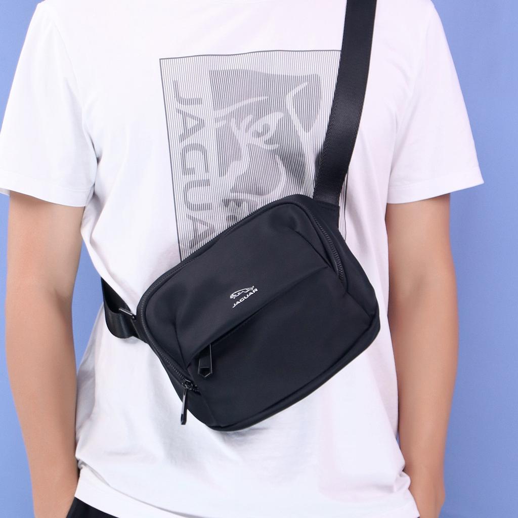 New JAGUAR Fabric Crossbody Bag Regular Men's Black JA1T1201143201