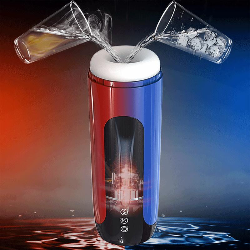 Masturbator masculin telescopic automat, mașină de împingere, muie, păsărică, gemetă, cupă de masturbare, jucării sexuale pentru adulți pentru bărbați