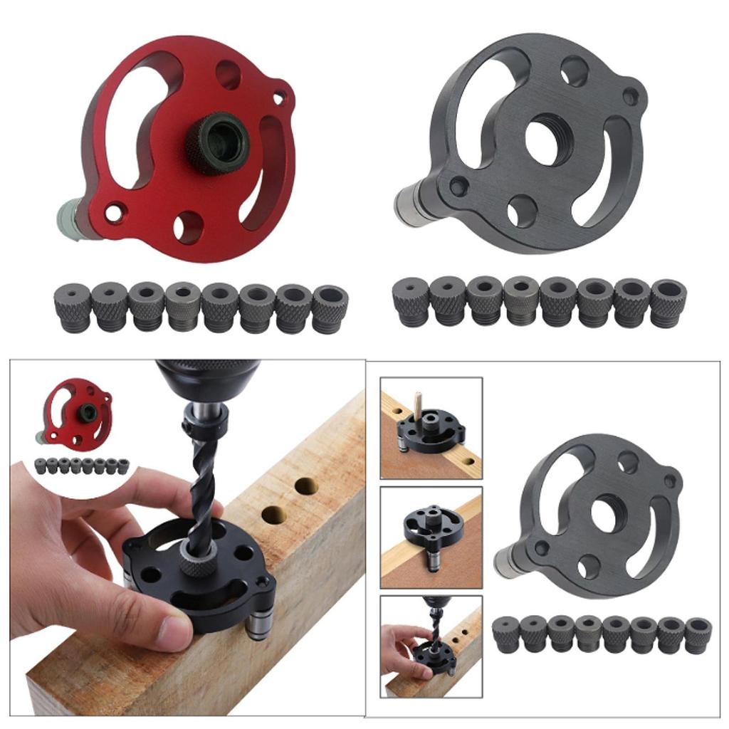 Woodworking Pocket Hole Jig Stainless Steel Accessories Easy to Mount Parts Vertical Doweling Jig for Woodworking Drilling Guide