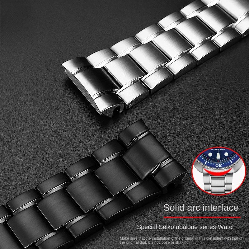 Para Seiko PROSPEX abalone SRPA21J1/SRPE99K1 srp777 srpc25 773 pulseira Pulseira de relógio de aço maciço fecho de segurança Pulseira 22mm