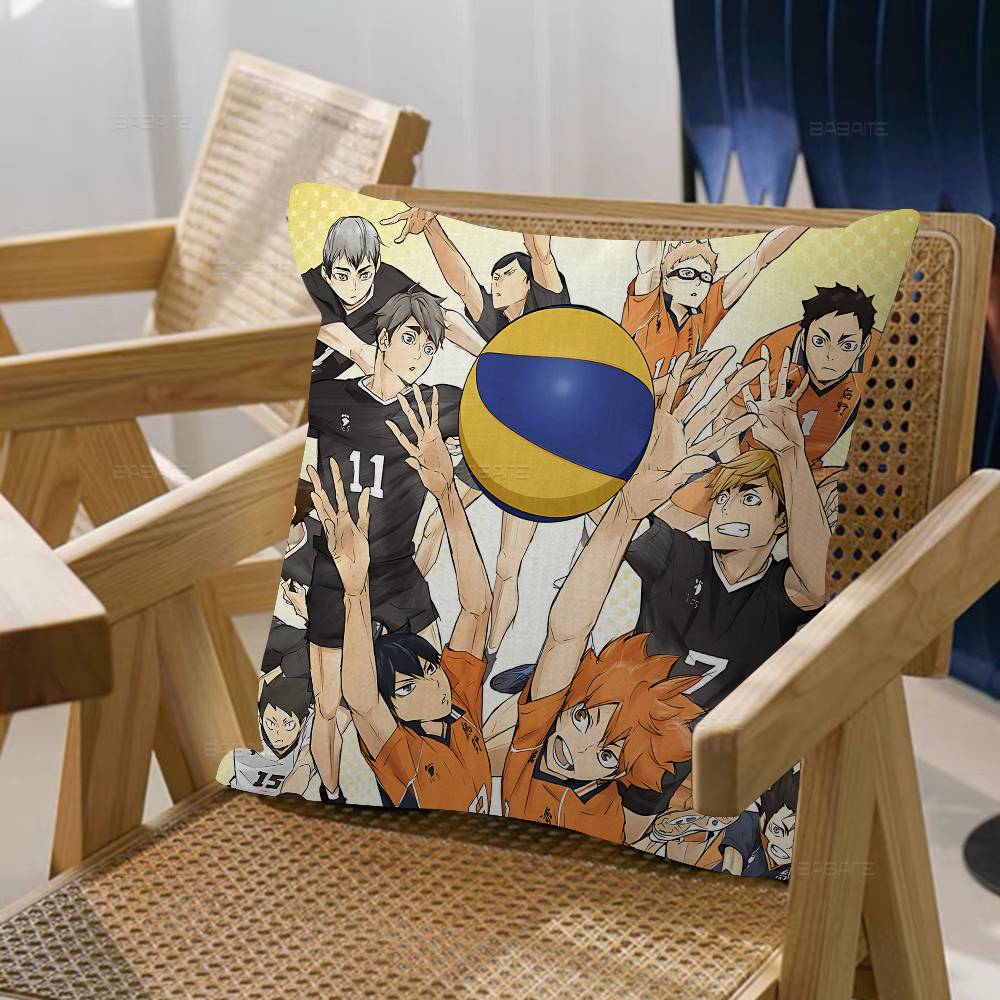 Haikyuu Japan Anime Pillowcase Toon Gift Cushion Cover Bedroom Home Sofa Chair Seat Decor Pillow Case