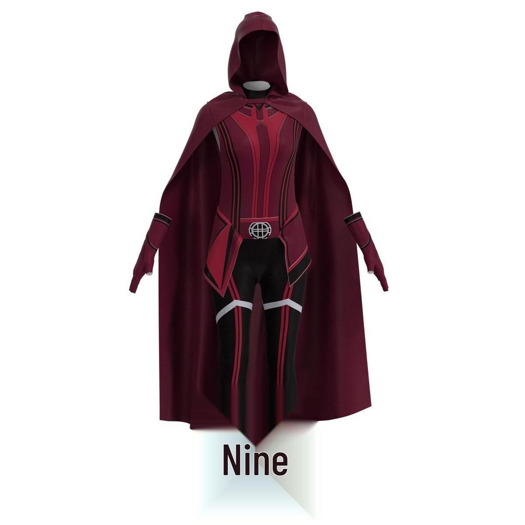 WandaVision Scarlet Witch Cosplay Costume - Magic-Inspired Attire