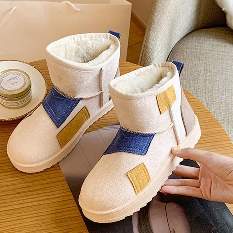 Fashion Winter Round Toe Platform Ladies Shoes Fashion 2025 Lamb Women's Snow Boots New in Designer Luxury Goth Plush Booties Hot Sale