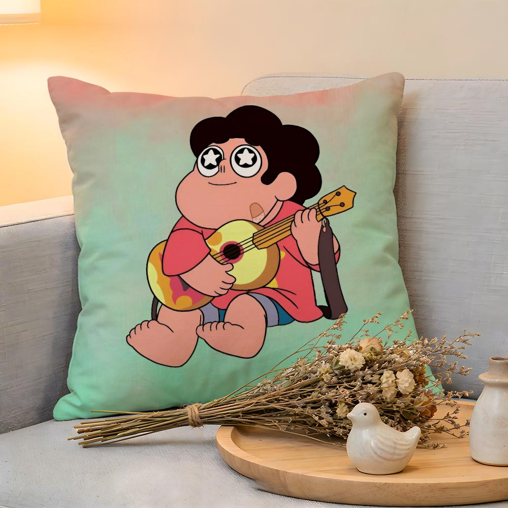 Cushion Cover Linen SkinFriendly Soft Decorative Case For Sofa Home Decor Kwaii Anime SSteven UUniverse Pillow Cover