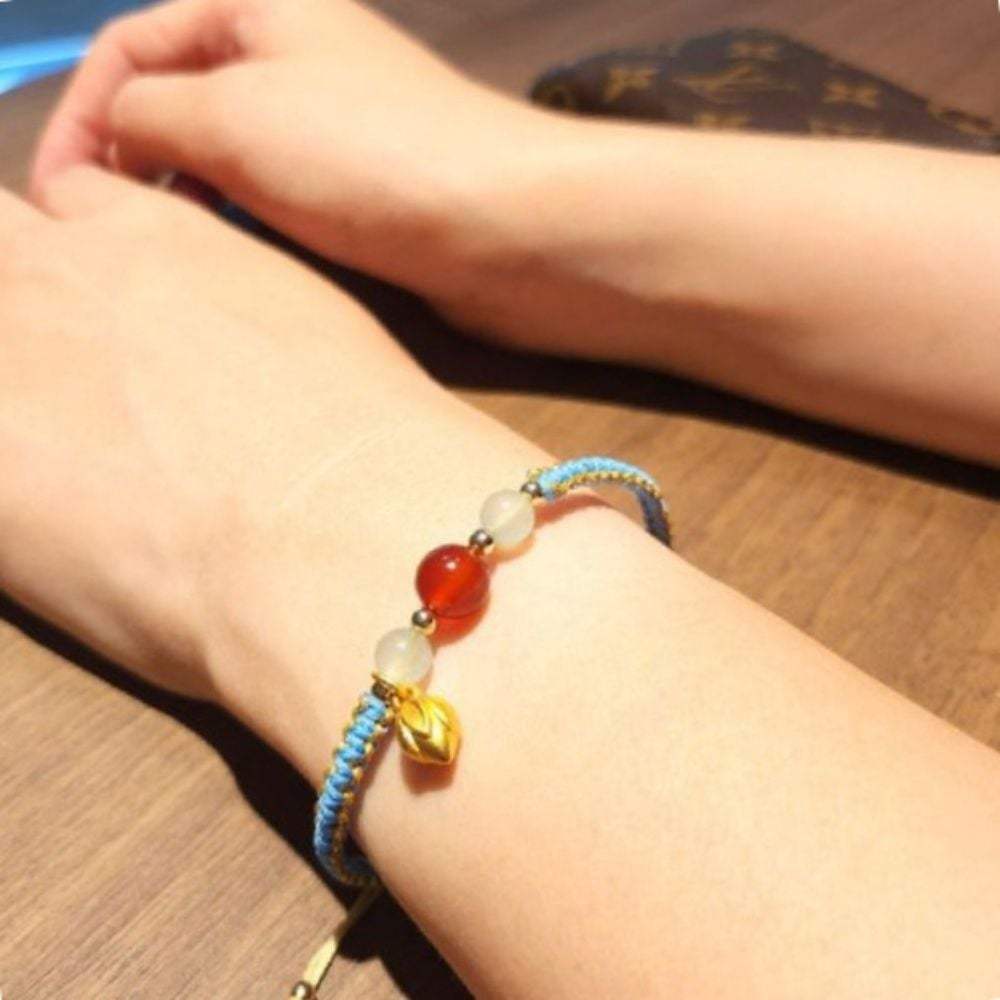 

Knot Bracelet Red Agate Lotus Bracelet