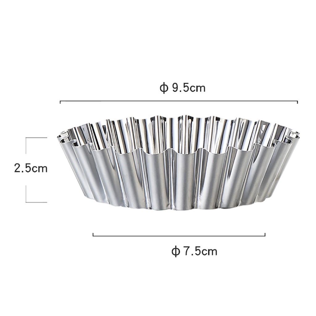 Stainless Steel Cake Mould Egg-Tart  Baking Tool Cupcake Baking Dishes Pan