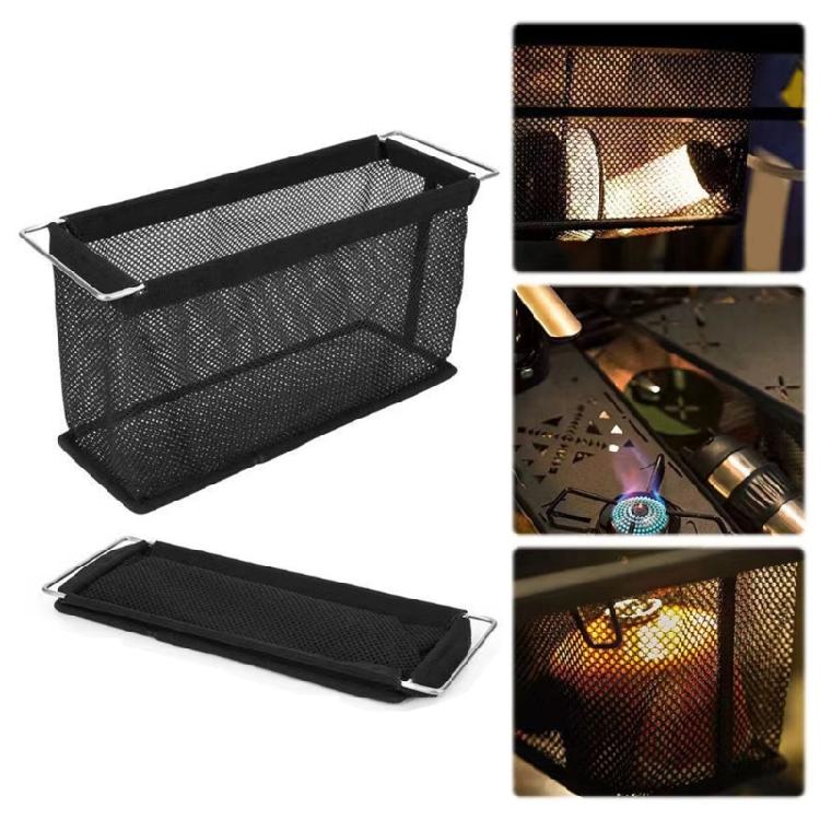 Folding Drain Basket Mesh Storage Box Camping Light Weight Portable Mesh Drain Basket Table Drainages Basket Enduring