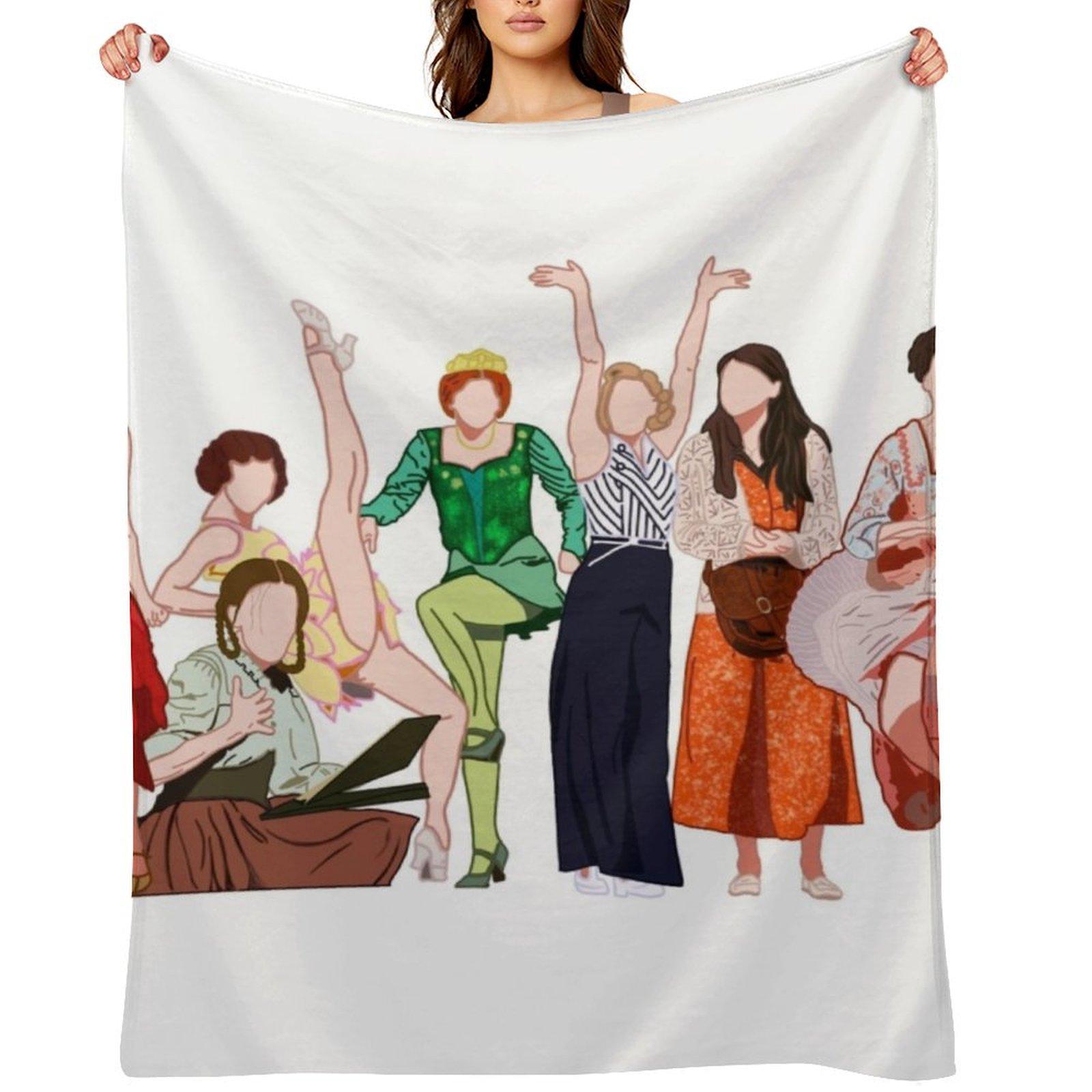 Sutton Foster Roles Throw Blanket Flannel Sleeping Bag Luxury Brand Designers Blankets 30x40in