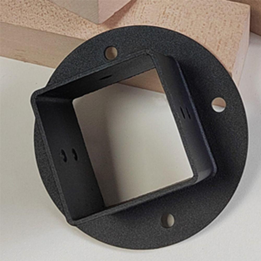 2pcs 2X2 Square Fence Pole Flange Base Rust Resistant PostBase Brackets  Outdoor Projects