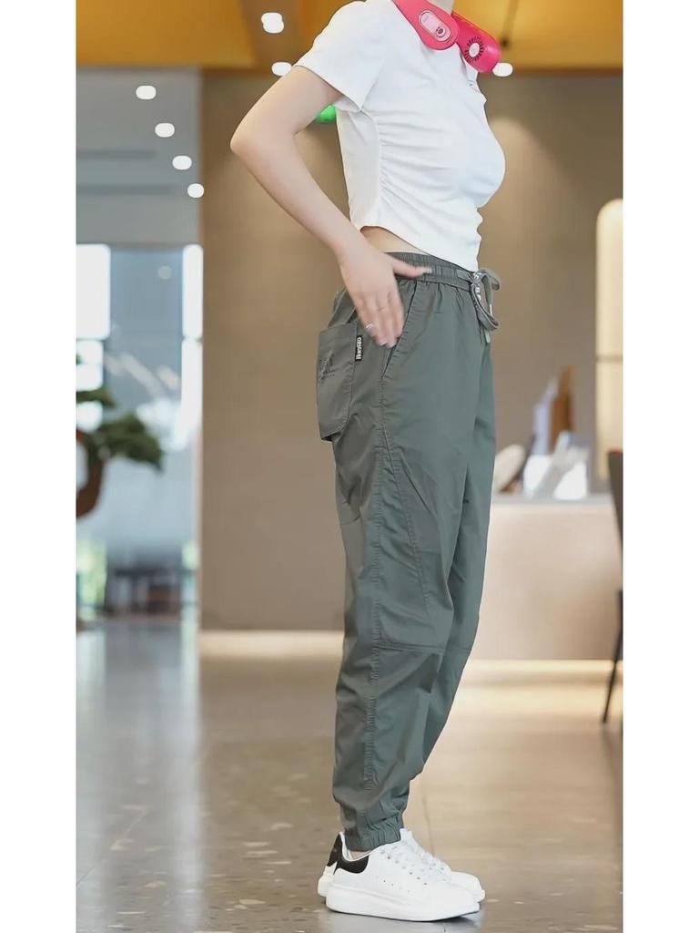 2024 Spring/Summer Men's Trendy Cropped Joggers: Casual, Sporty, Versatile Pants