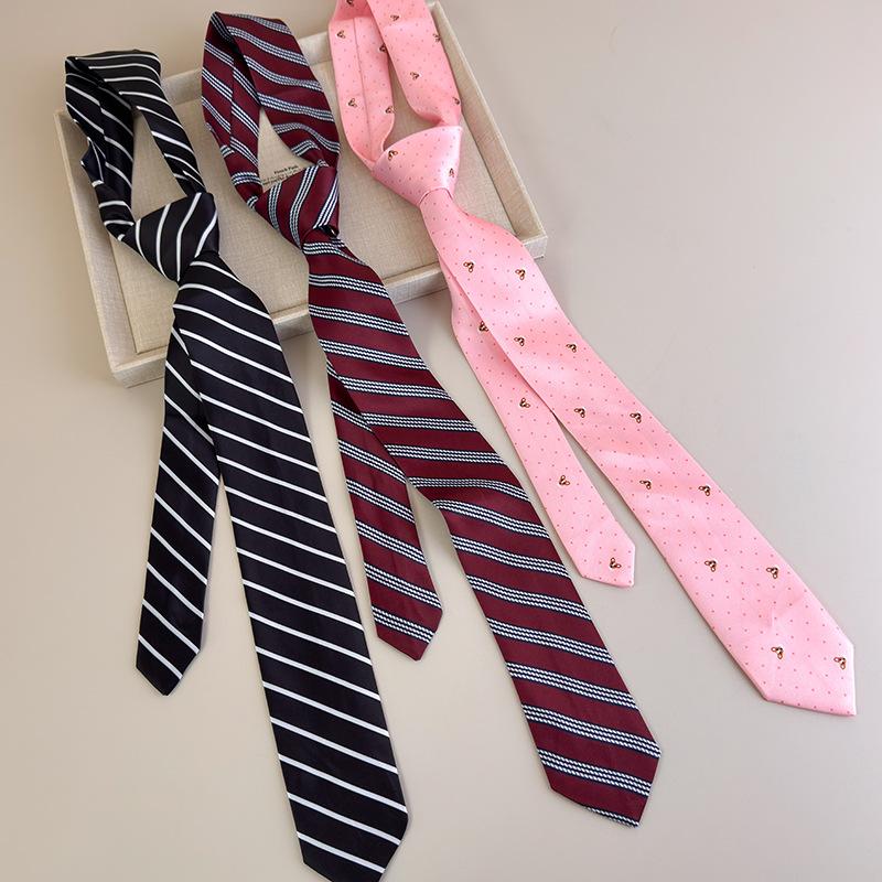 Long Waistband Korean Style Striped Waist Belts Waistband for Women Cute Dog Fashion Jeans Belt Uniform Shirt Suit Neck Ties