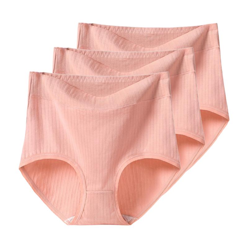 3pcs Women's Panties Cotton Underwear Plus Size Underpants High Waist Briefs XL XXL 3XL 4XL 5XL 6XL