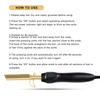 Customized Professional Portable Electric Hair Straightener Ceramic Hot Comb Straightener for Wigs & Human Hair Salon Tool