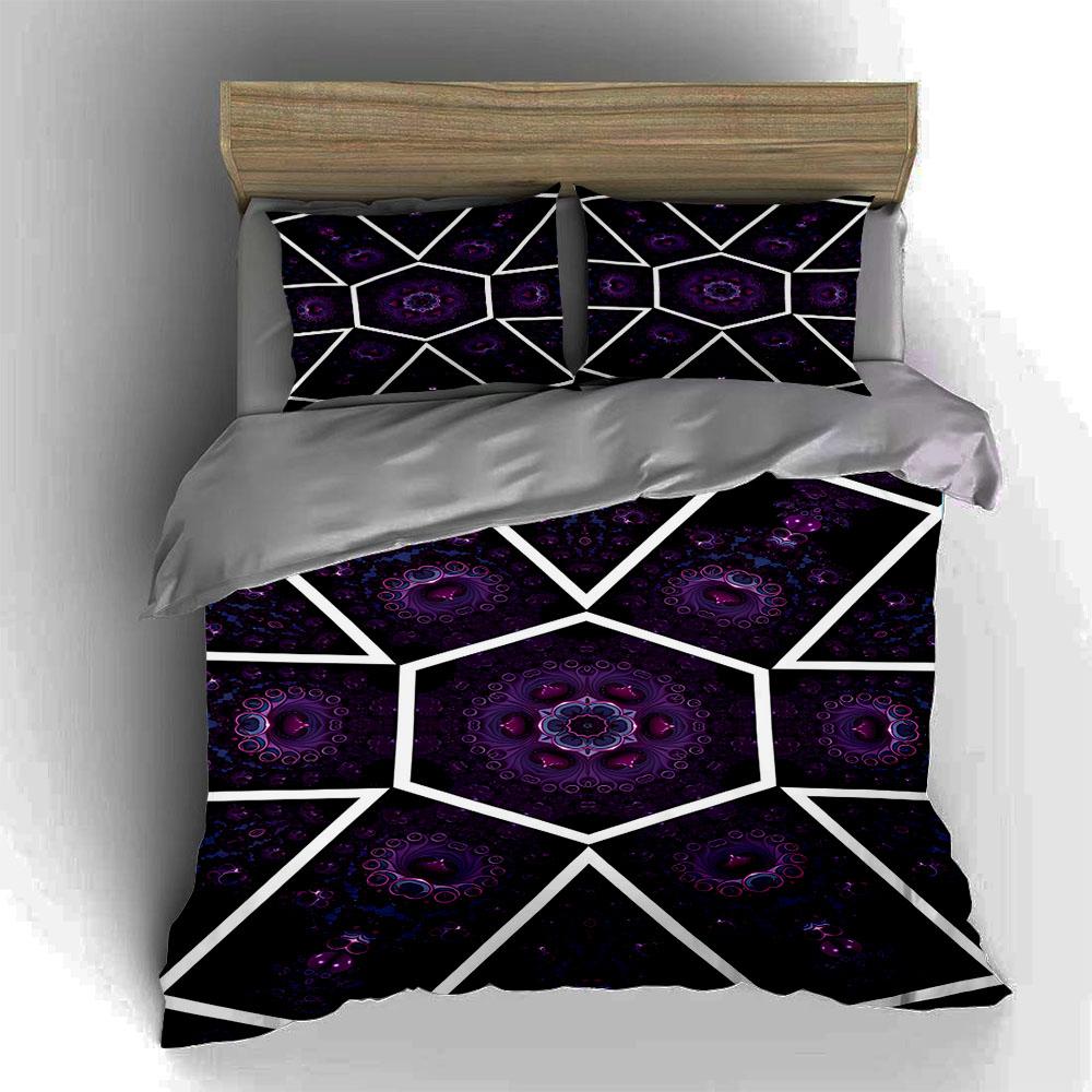 Geometric, kaleidoscopic, vibrant. Bedding Duvet cover sets Duvet covers Pillowcases gifts (1 * Duvet Cover 2 * Pillowcases, without duvet insert)