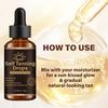Self Tanning Drops-No Need For Sunlight-Mild Formuls-Improve Skin Tone And Appearance, Reduce Uneven Color-30ml