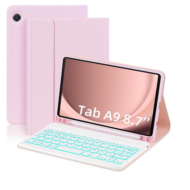 2025 Samsung Tab S 11-Inch Backlit Bluetooth Keyboard Case with Detachable Magnetic Shell