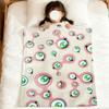 flower face Abstract pop modern murakami soft warm plush blanket dorm sofa living room pet hogar bedroom gift nap home Flannel