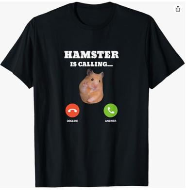Hamster Meme T Shirt Tops for Women Unisex Cute Hamster Couple Graphic Tee Hamster Lover Gifts Funny Animal Casual Short Sleeve