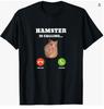 T-shirt Meme Hamster Hauts pour Femmes Unisexe Mignon Hamster Couple Graphique T-shirt Amoureux de Hamster Cadeaux Animal Mignon Décontracté Manches Courtes