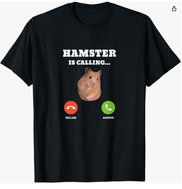 Hamster Meme T-shirt Tops voor Dames Unisex Schattige Hamster Koppel Grafisch T-shirt Hamster Liefhebber Cadeaus Grappig Dier Casual Korte Mouw