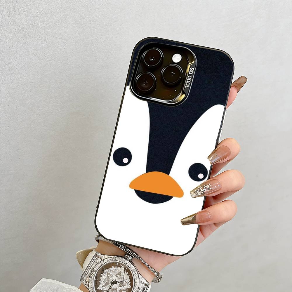 Funny Cartoon Phone Case For iPhone 17,16,15,14,13,12,11 Plus,Pro Max,XS,Colorful Silver Black Cover