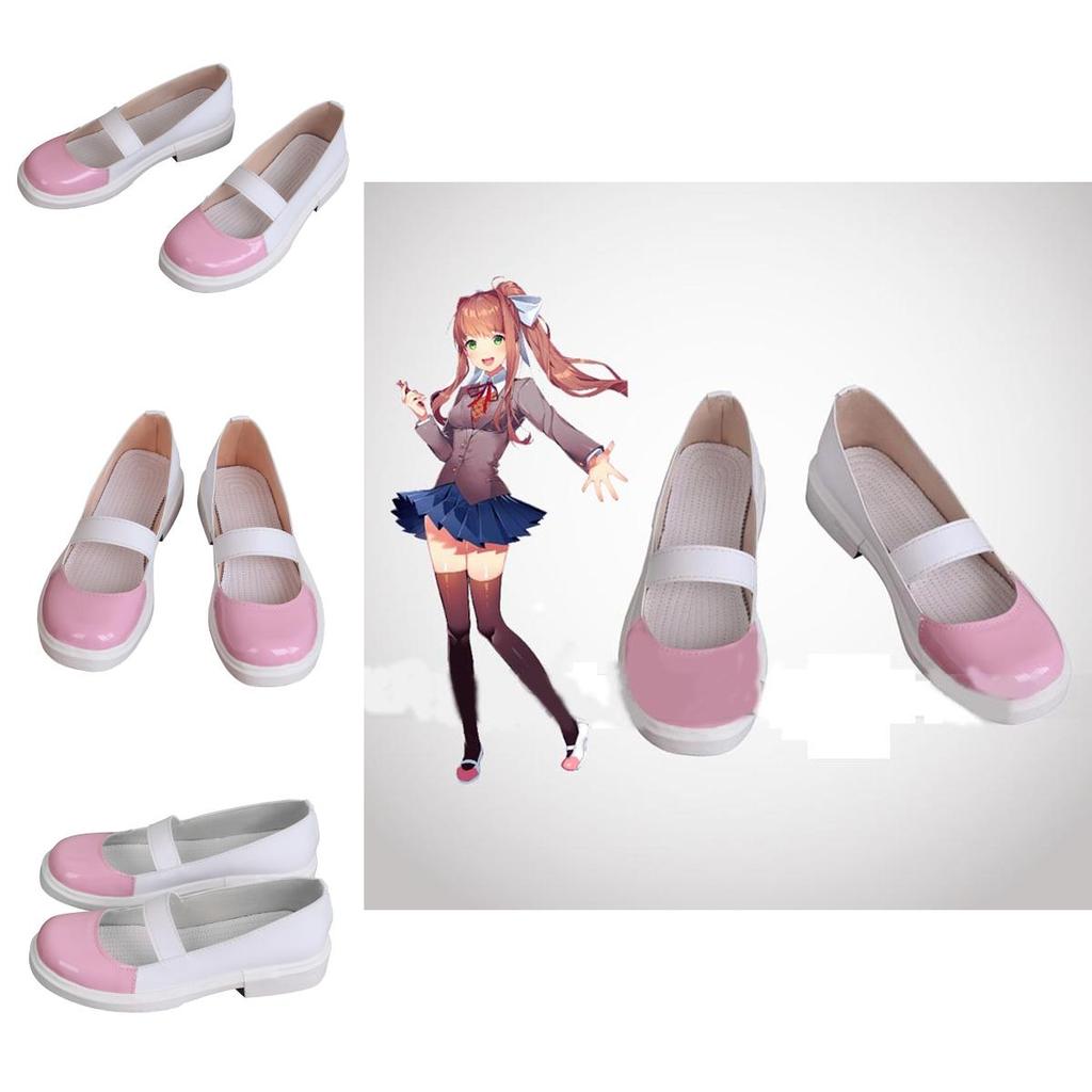 Hochwertige Doki Doki Literature Club Monika Cosplay-Schuhe für Damen