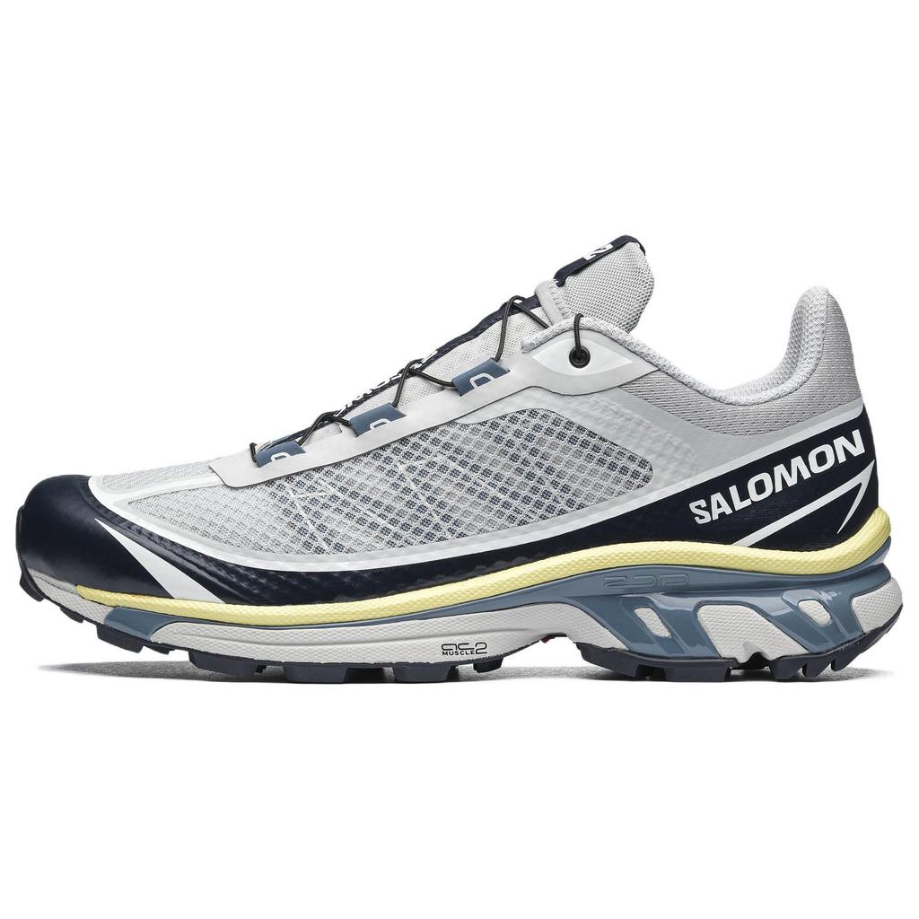 Salomon Comfortable Non-Slip Wrap Low-Top Casual Running Shoes Unisex Sneakers Gray Black Yellow 417427