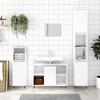 VidaXL Bathroom Cabinet High Gloss White 80x33x60 Cm 831622