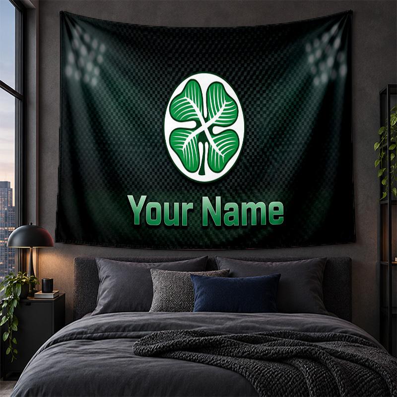 Personalized Tapestry Wall Hanging Celtic FC Pattern Art Background Cloth