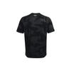 Under Armour Logo Print Fitness Training Breathable Round Neck Short Sleeve T-Shirt Men Tops Black 1371203-001