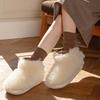 Cotton shoes winter velvet thickened warm home high-top boots cotton mop bag heel indoor and outdoor wear fluffy shoes princess shoes