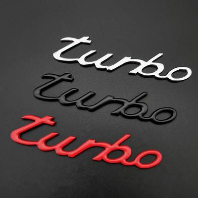 Turbolader 3D Metall Auto Seitenemblem Aufkleber