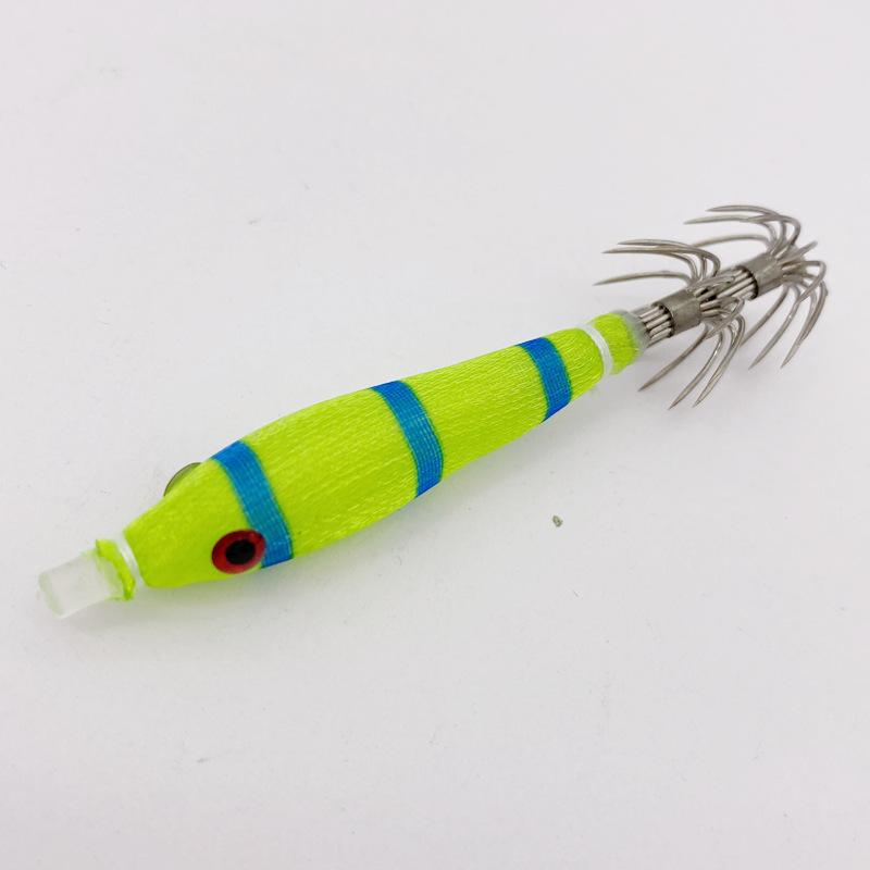 2pcs Blowpipe Hook Squid Jig Luminous Uv Glow In The Dark Hard Turlutte Lure For Fishing Squid Octopus Cuttlefish Artificial Bai
