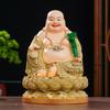 Harz Maitreya Buddha Statue Chinesischer Stil Buddha Statue Ornament Haushalt Verehrte Statue Heimdekoration Wohnzimmer Dekoration