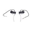 1 Pair Aluminum Alloy Electric Brake Handle Cable 28cm Inner 22mm Electric Bicycle Brake Lever Black/Silver Lightweight