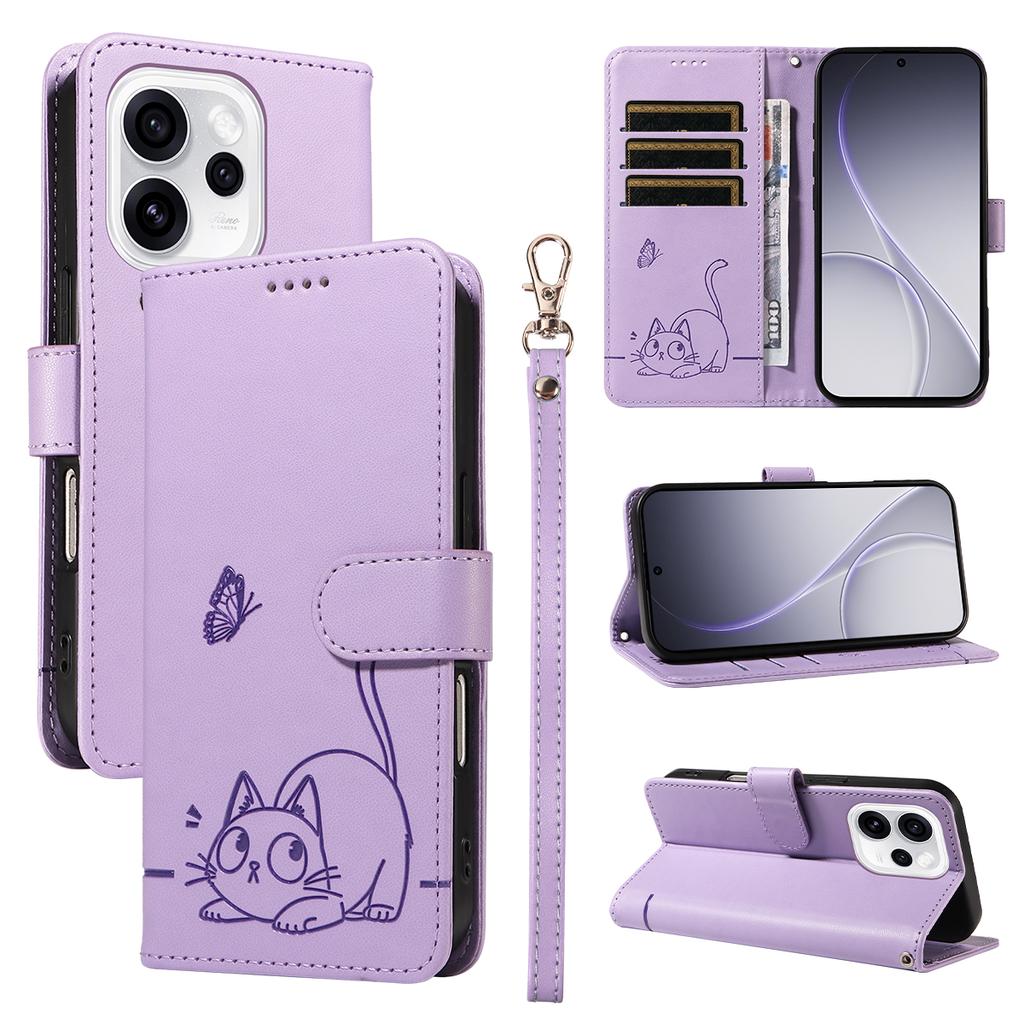 Magnetic Card Solt Wallet Leather Embossed Little Cat Phone Case For Google Pixel 10 Pro XL 9A 9 8 8A 7A 7 Flip Bag Pocket Cover