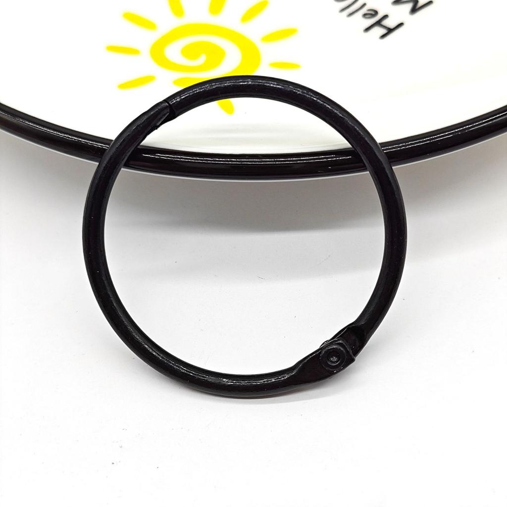 5/10pcs 30mm Colorful Metal Alloy Card Ring Key Binder Jump Ring DIY O Shape Keychain Keyring for Jewelry Making DIY Accessories