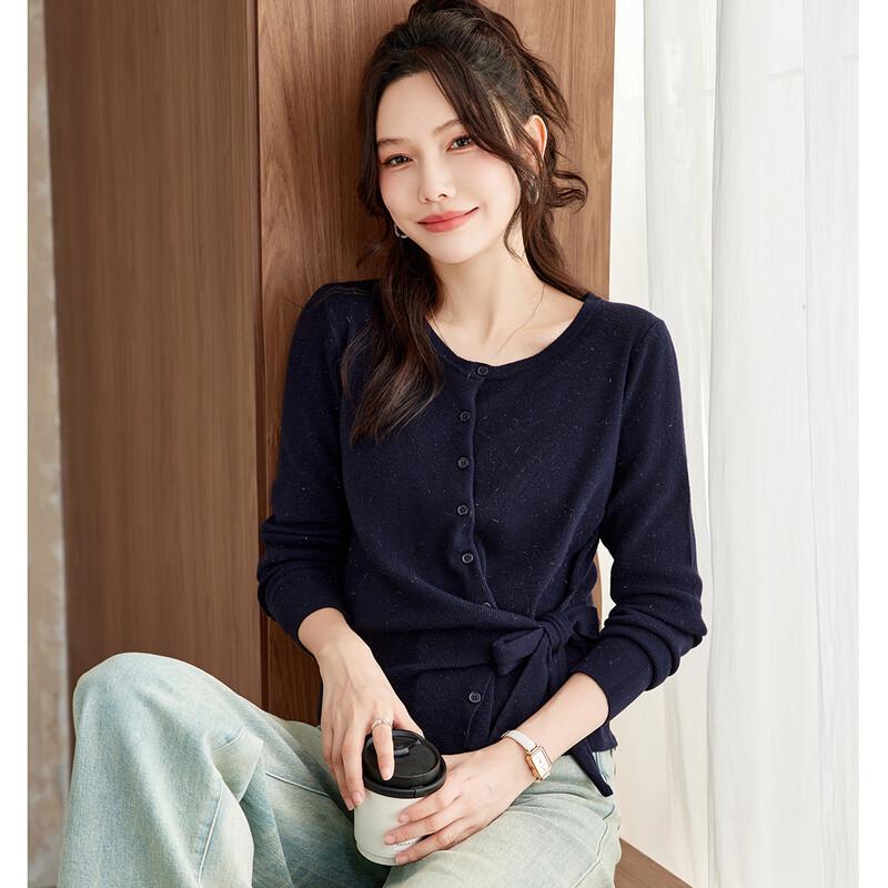 TERRE BLEUE Women s Butterfly Tie Waist Knit Cardigan One Size