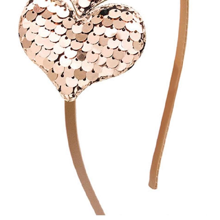 Glitter Heart Headdress Colorful Sequins Headband Creative Theme Party Headp