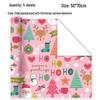 Children's Christmas Toy Wrapping Paper with Cartoon Gift Boxes and Handmade Paper Shoe Box for Holiday Celebrations