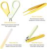 Baby Nail Kit, 4-in-1 Baby Nail Care Set with Cute Case, Baby Nail Clippers, Scissors, Nail File & Tweezers, Baby Manicure Kit