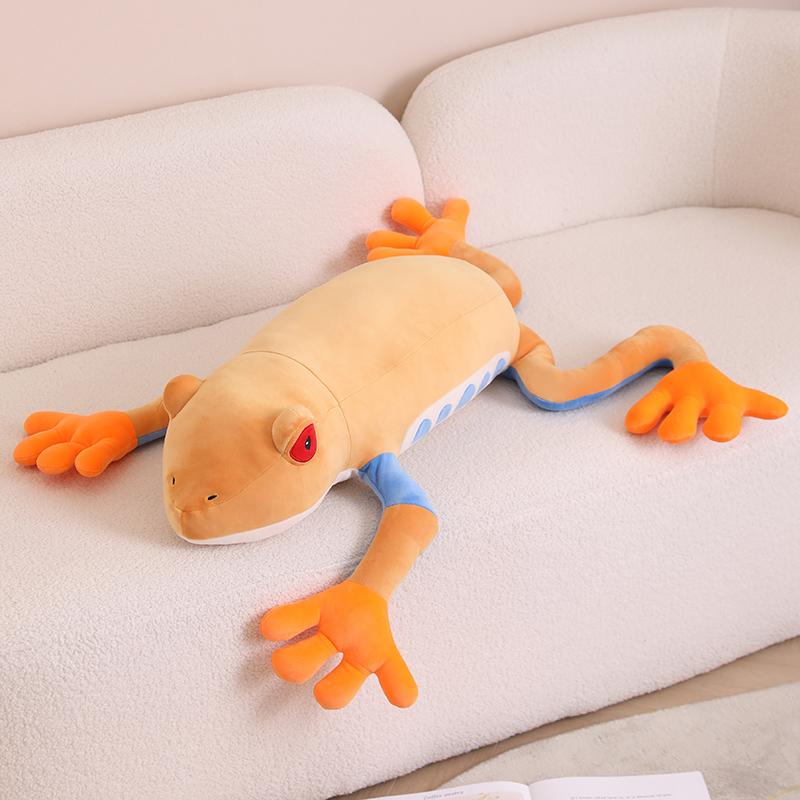 Creative 3 Colors Frog Plush Toy Stuffed Animal Fluffy Frog Game Figure Doll Soft Pillow For Children Boys Girls Birthday Gifts