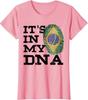 Its In My DNA Brazilian Love Brazil Flag Unisex TShirt Short Sleeve Casual Cotton Boys TShirts