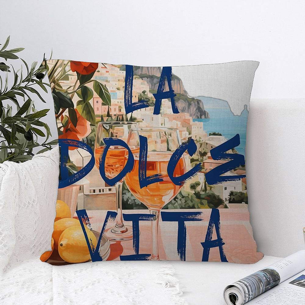 Mediterranean Lemon Cartoon Cm Cushion Cover Pillow Cover Decor Pillowcase Home Pillowcase for Couch Pillow