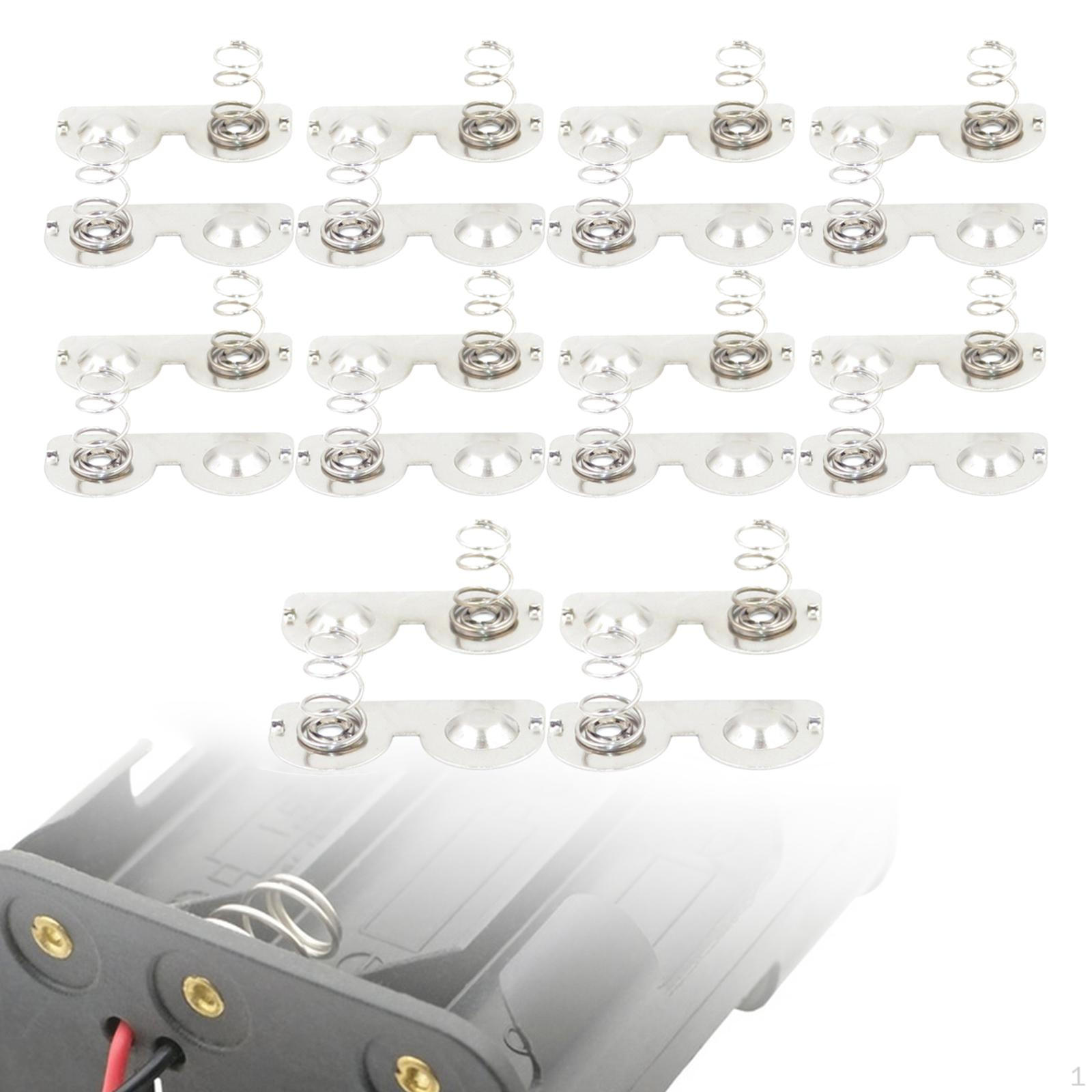 

20 штук Контакты-пружины для батареек AA, Преобразование положительного контакта в отрицательный